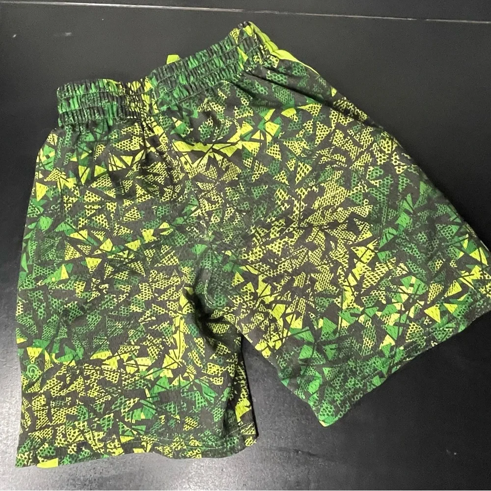 Champion Boy’s Green and Black Patterned swim trunks